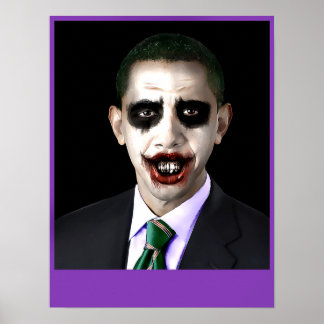 Pôster Obama Joker Personalizável