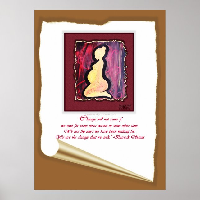Pôster Obama Nós somos a única citação (Frente)