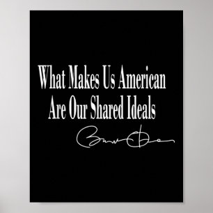 Poster Obama _ O Que Nos Faz Americanos É Nossa Ideia Com