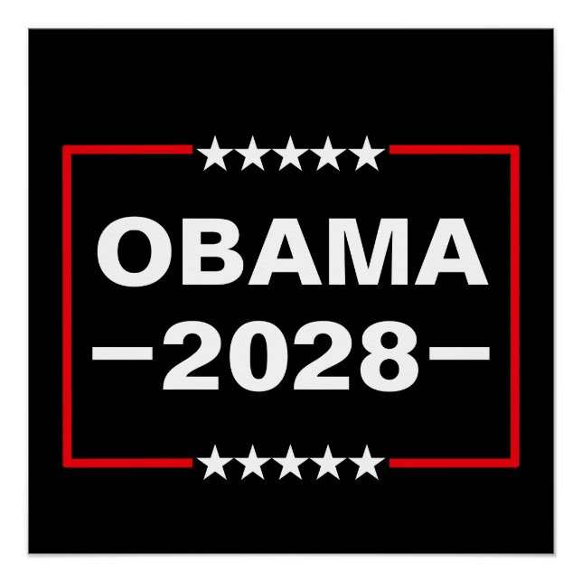 Pôster Obama para o Presidente 2028 (Frente)