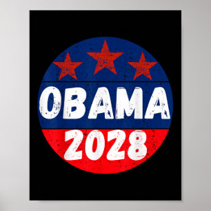 Poster Obama Para Presidente 2028 Obama 2028 Para Homens