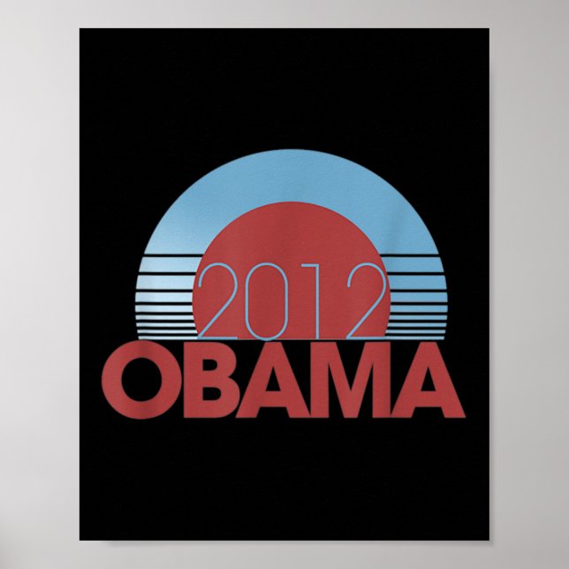 Poster Obama Retro Vintage 2012 (Frente)