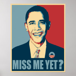 Poster Obama Sentiu Minha Falta Ainda?