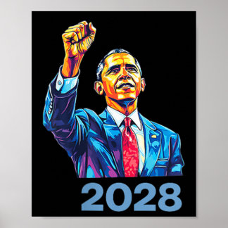 Poster Obama Vintage Presidente 2028 Obama
