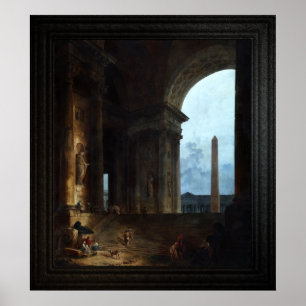 Poster Obelisk por Hubert Robert
