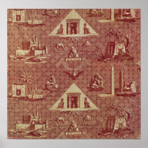 Poster Oberkampf fabrica os monumentos do Egito