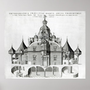 Pôster Obervatório Uraniborg de Tycho Brahe