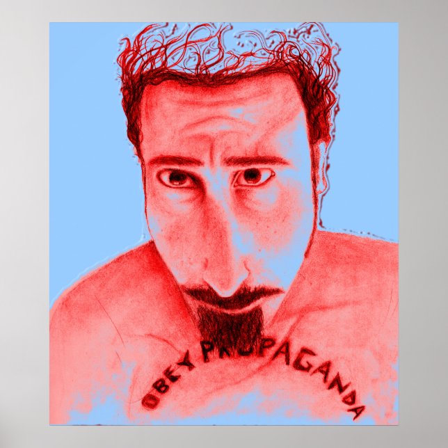 Pôster obey propoganda red (Frente)