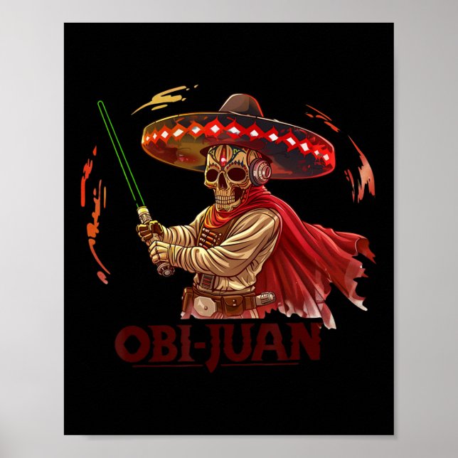 Poster Obi Juan Movie Parody Cinco De Jogos Mexidos (Frente)