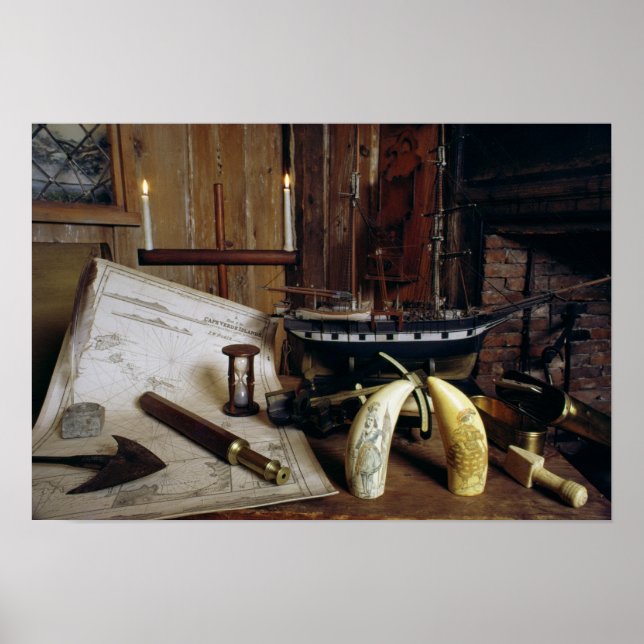 Poster Objects from a Nineteenth Century Captain's Desk (Frente)
