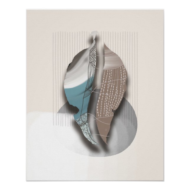 Pôster objet_8_Folhas de outono_1 poster brilhante (Frente)