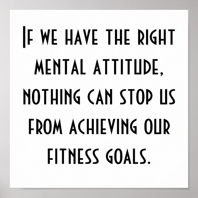 Poster Objetivos de malhação (Frente)