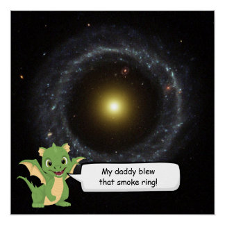 Pôster Objeto de Hoag Humor Espaço Sideral