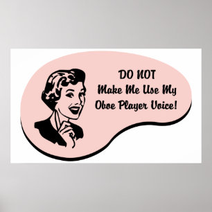 Pôster Oboe Player Voice