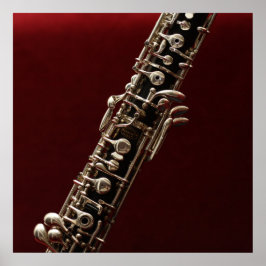 Pôster Oboi - instrumento musical de madeira de caverna d