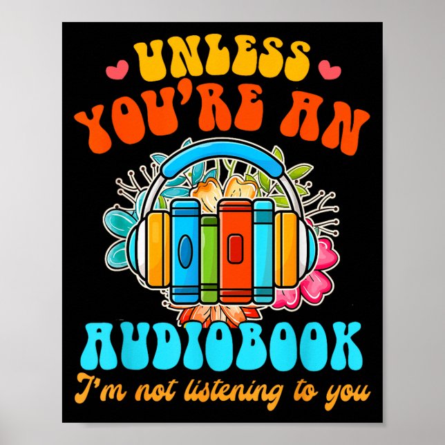 Poster Obook Lover Funny Book Reader Unless You're An Obo (Frente)