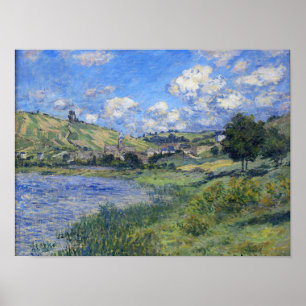 Poster Obra de Claude Monet, Vetheuil, Paysage,