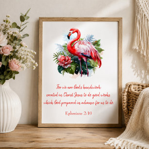 Poster Obra-prima de Deus Flamingo 