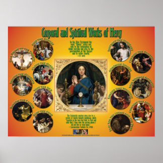 Pôster Obras corporais e espirituais do Compaixão