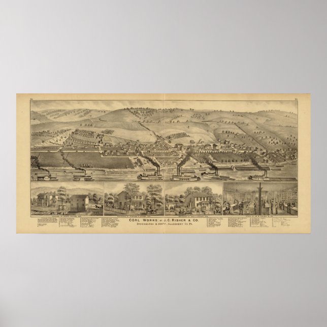 Pôster Obras de carvão de Davosburgh (Frente)