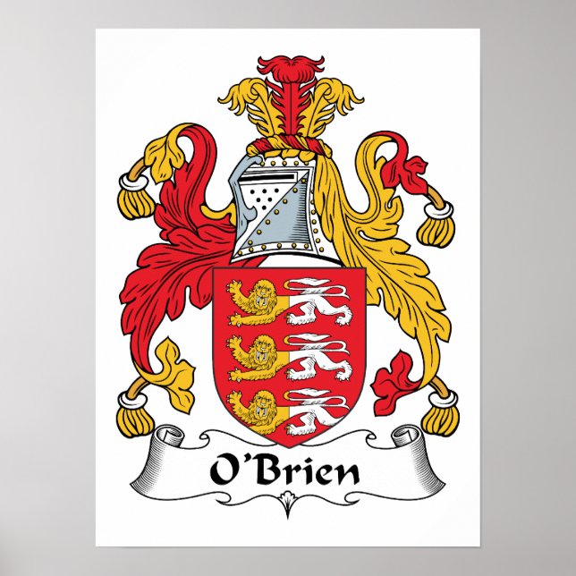 Pôster O'Brien Family Crest (Frente)