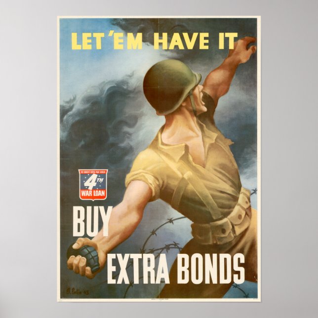 Poster Obrigações de guerra Comprar da Segunda Guerra Mun (Frente)