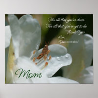 Obrigada Mãe Amava Azalea Flor Personalizada