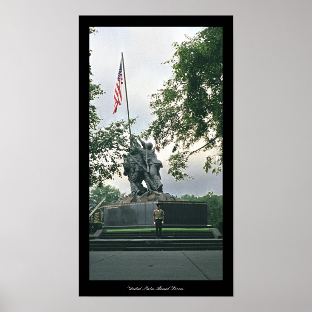 Pôster Obrigado Forças Armadas Americanas (Frente)