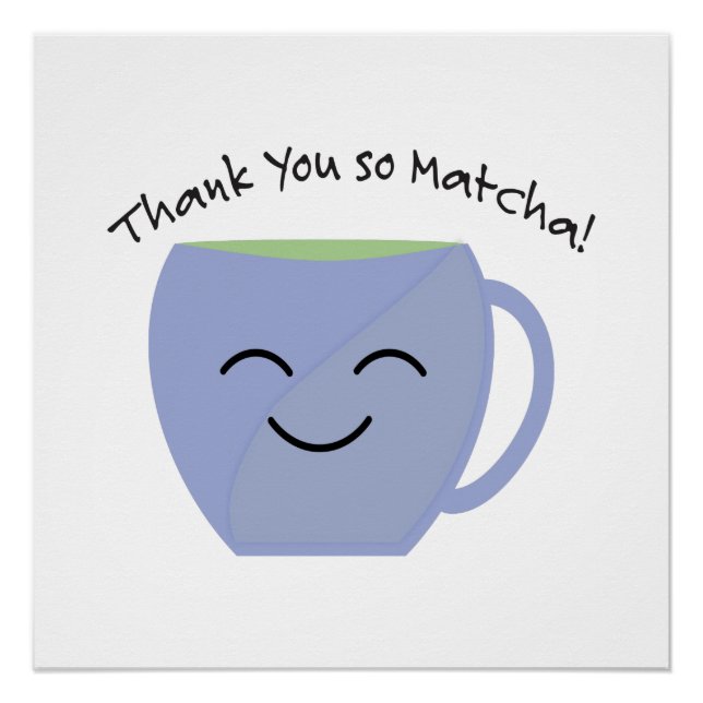 Pôster Obrigado, Matcha (Frente)