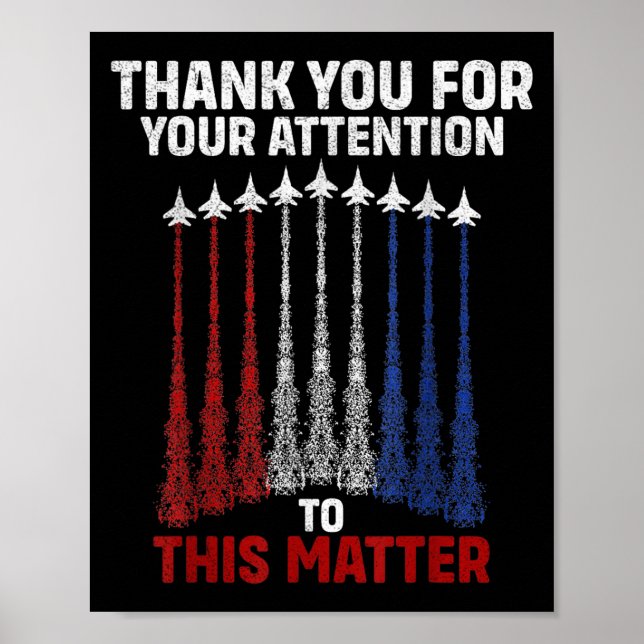 Poster Obrigado Pela Sua Atenção, Engraçada (Frente)