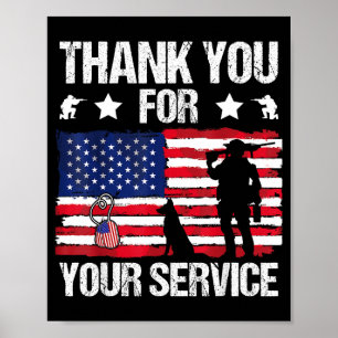 Poster Obrigado Pelo Seu Serviço Veteranos Malino Belga