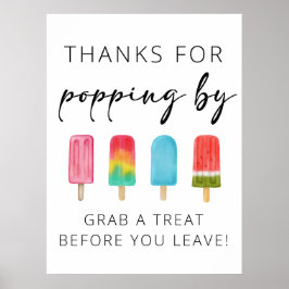 Poster Obrigado pelo sinal de aniversário de Popping By F