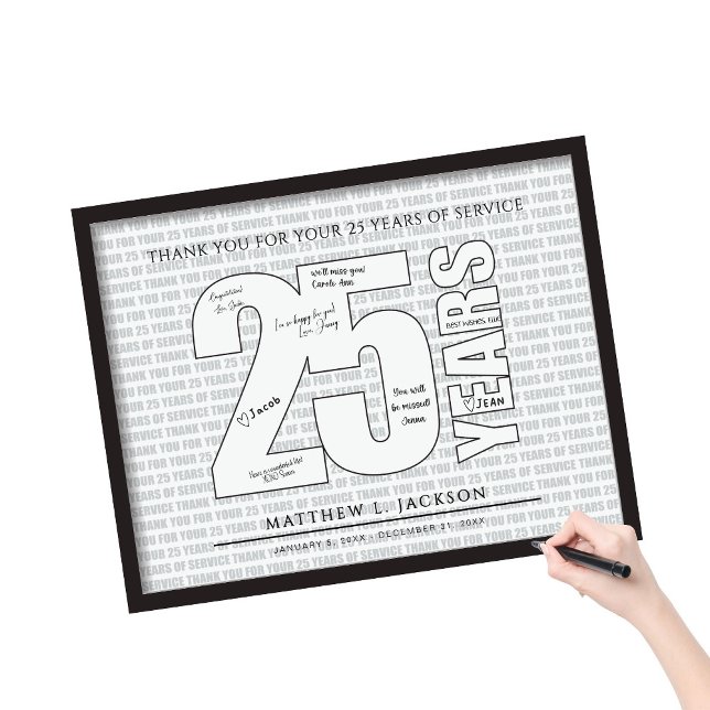 Poster Obrigado pelos seus 25 Anos de Serviço (Criador carregado)