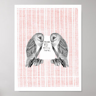 Poster obrigado por estar aqui