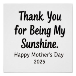 Pôster Obrigado por ser minha mãe brilhante presentes