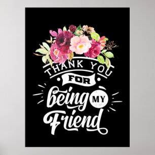 Poster Obrigado Por Serem Meus Amigos