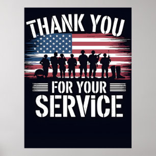 Poster Obrigado por Seu Serviço: Dia dos Veteranos 2025