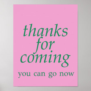 Poster Obrigado por vir