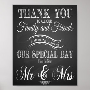 Pôster Obrigado que do casamento do quadro você imprime