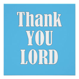 PÔSTER OBRIGADO, SENHOR,