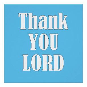 PÔSTER OBRIGADO, SENHOR,