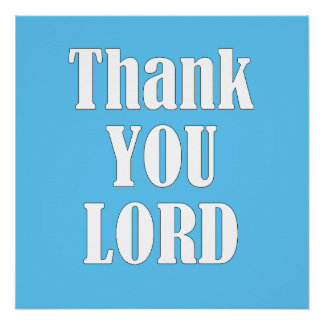 PÔSTER OBRIGADO, SENHOR,