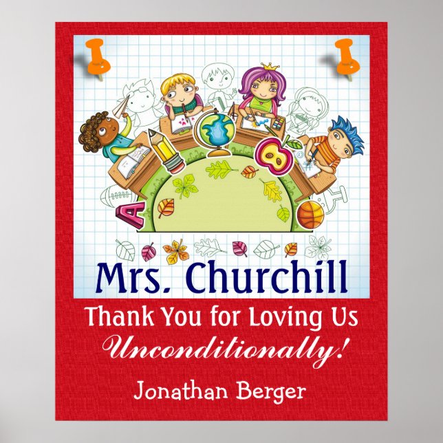 Pôster Obrigado seu professor - SRF (Frente)