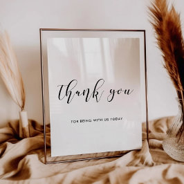 Poster Obrigado, sinal de casamento