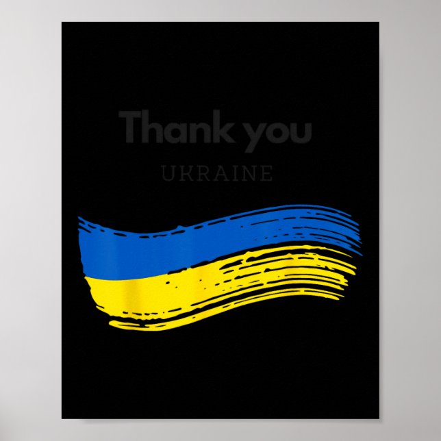 Poster Obrigado Ucrânia  (Frente)