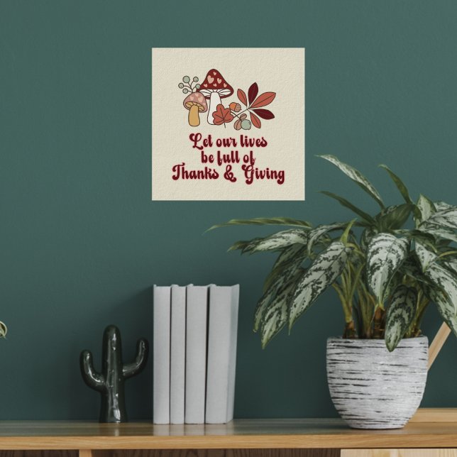 Poster Obrigados e dando estética de queda (Criador carregado)