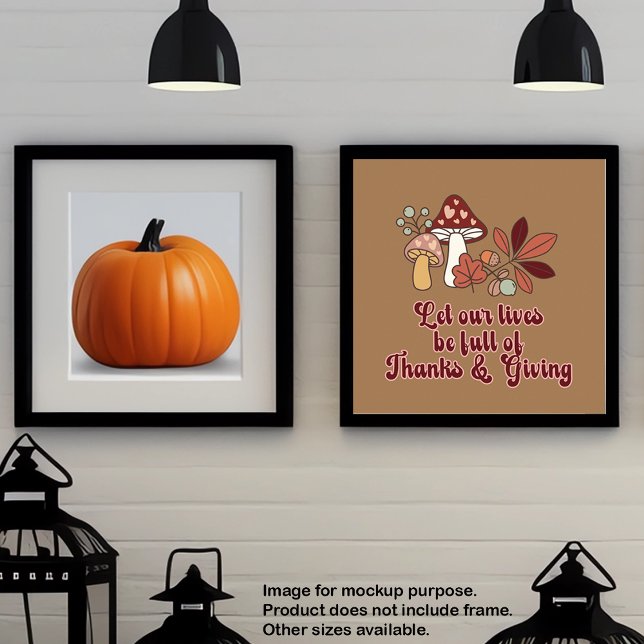 Poster Obrigados e dando estética de queda (Criador carregado)