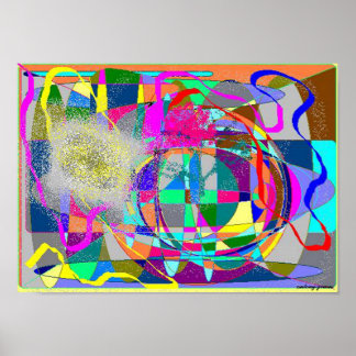 Poster Obscurado por Cores - Olho Mágico