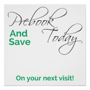 Pôster Observação customizável de Prebooking