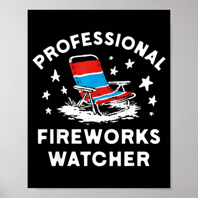 Poster Observador Profissional de Fogos de Artifício Engr (Frente)